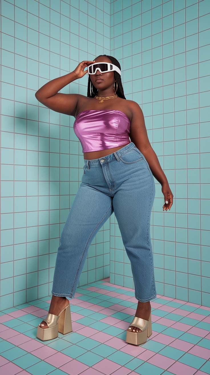 Embracing Y2K Aesthetic Outfit for Black Women outfit idea