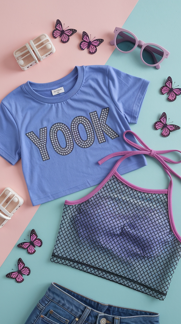 Exploring Y2K Fashion Early 2000s Crop Tops outfit idea