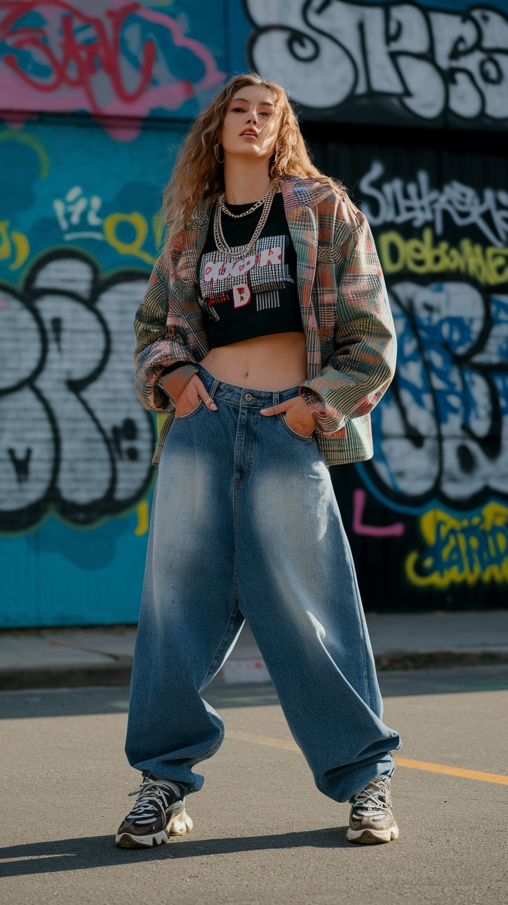 Creating Y2K Outfits Baggy for a Chic Look outfit idea