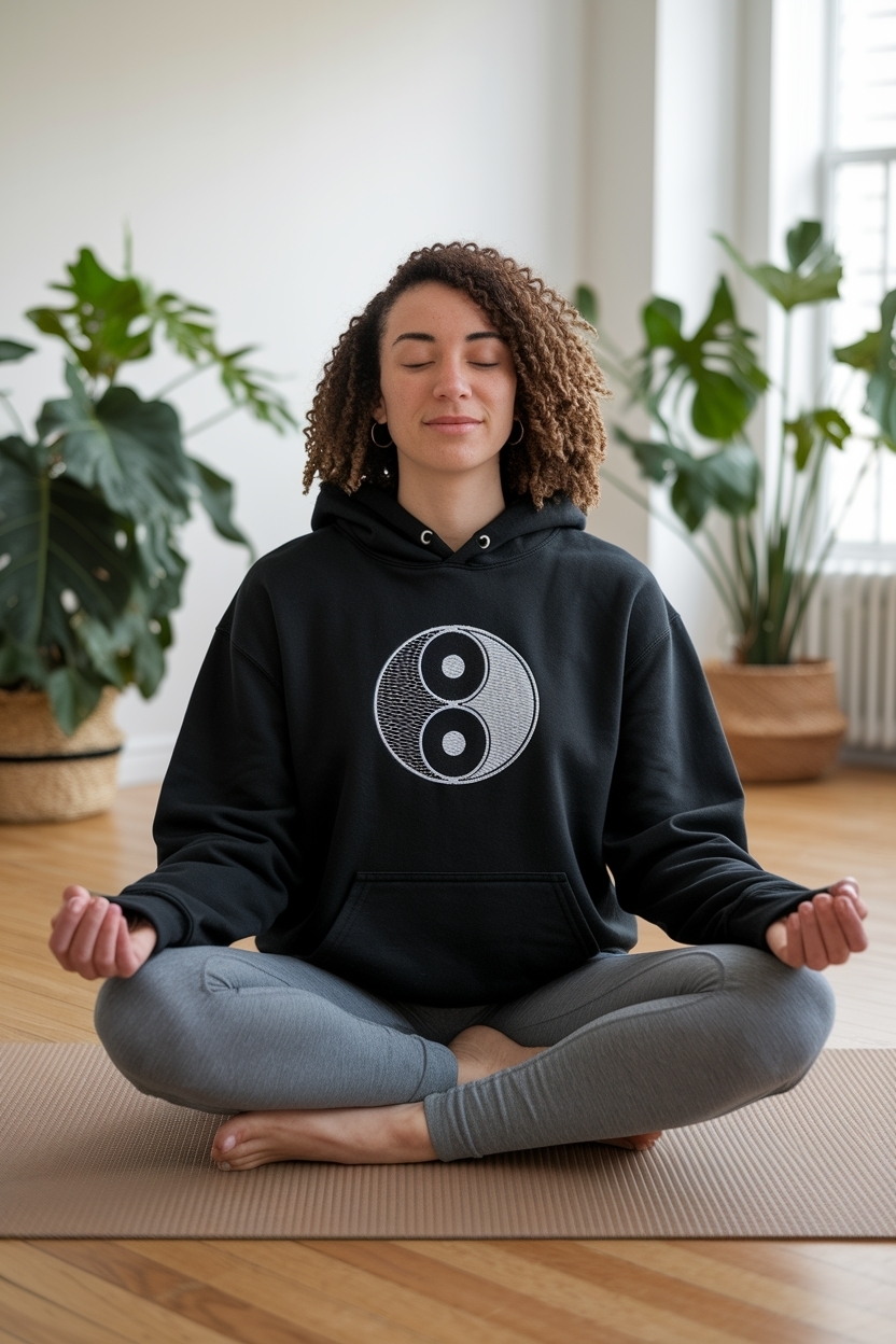 Yin Yang Balance Hoodie: Find Harmony in Your Wardrobe outfit idea