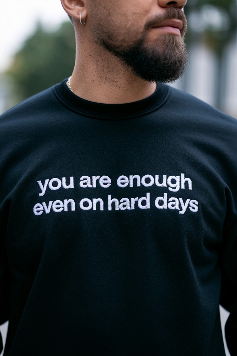 You Are Enough Even on Hard Days: Clothes for Comfort outfit idea
