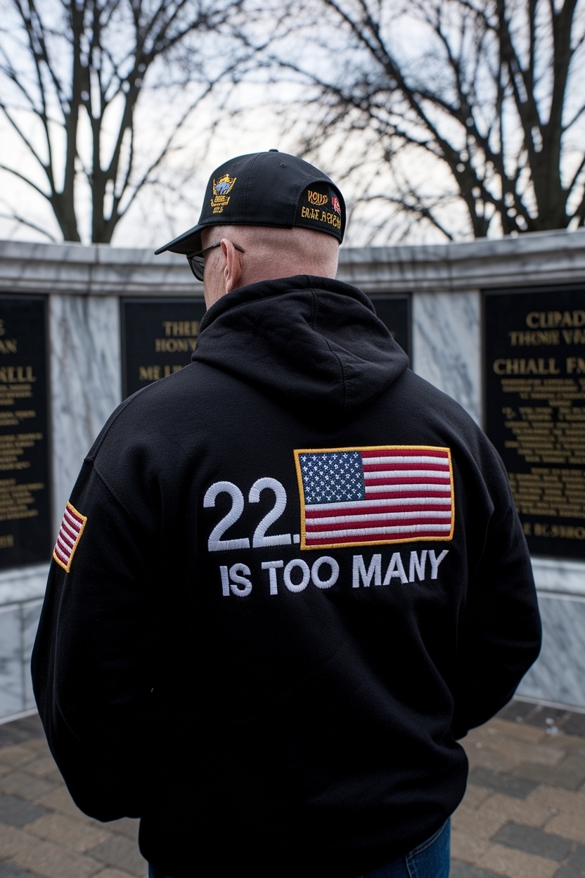 22 Is Too Many Awareness Hoodie: A Statement Piece to Wear outfit idea