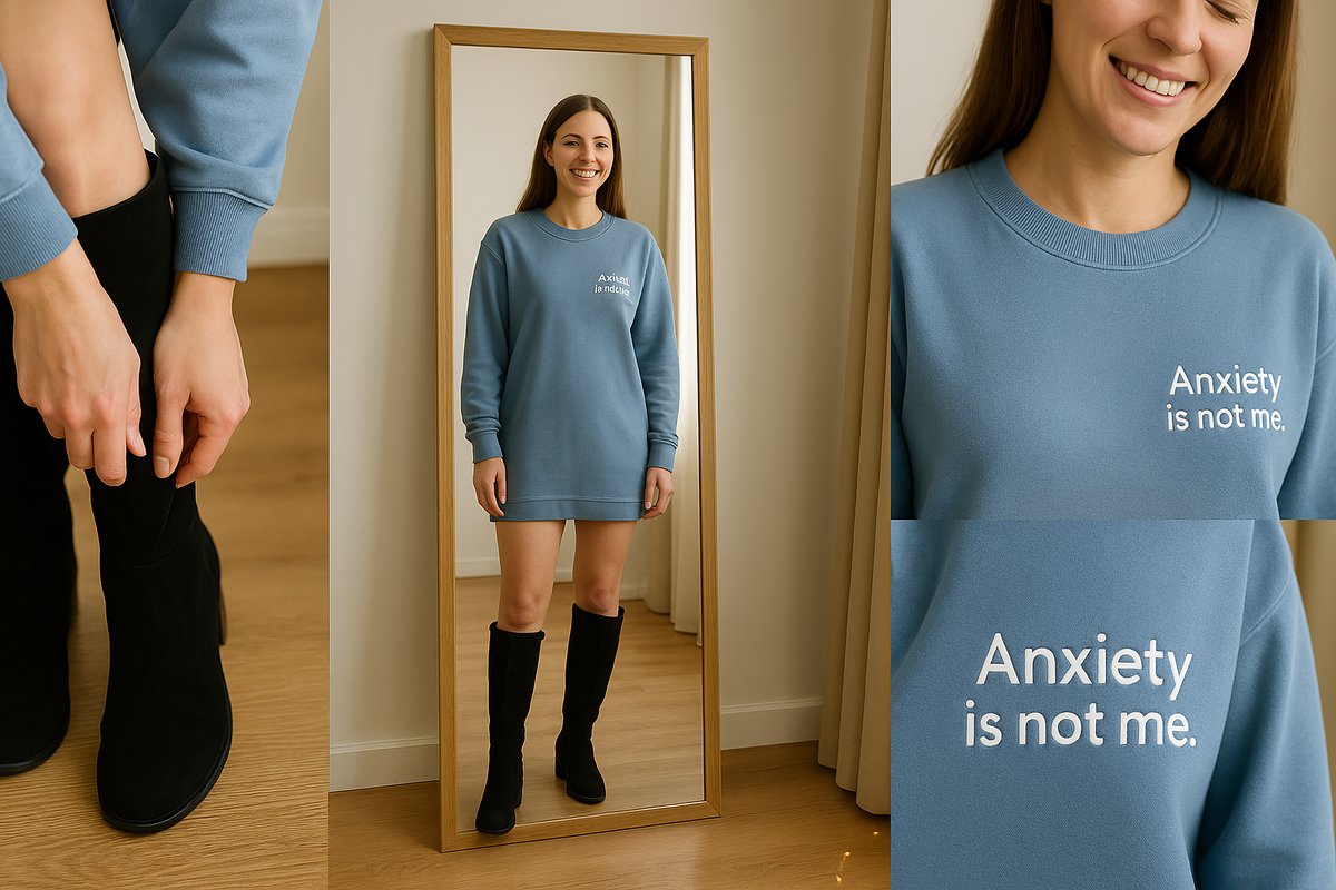Anxiety is not me sweatshirt