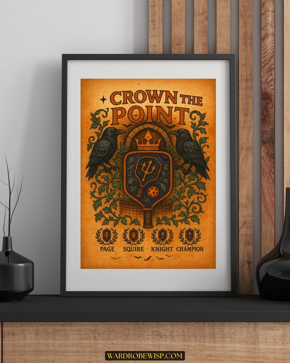 Crown the Point Pickleball Canvas canvas