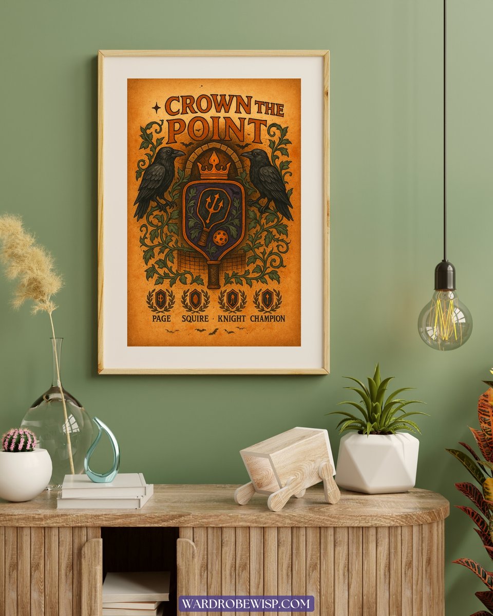 Crown the Point Pickleball Canvas canvas