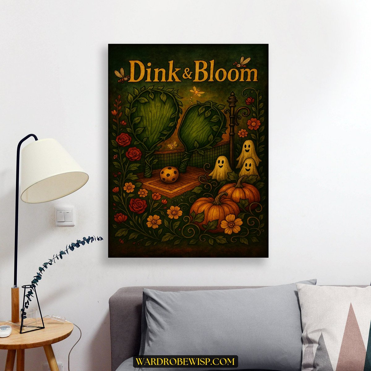 Dink & Bloom Pickleball canvas