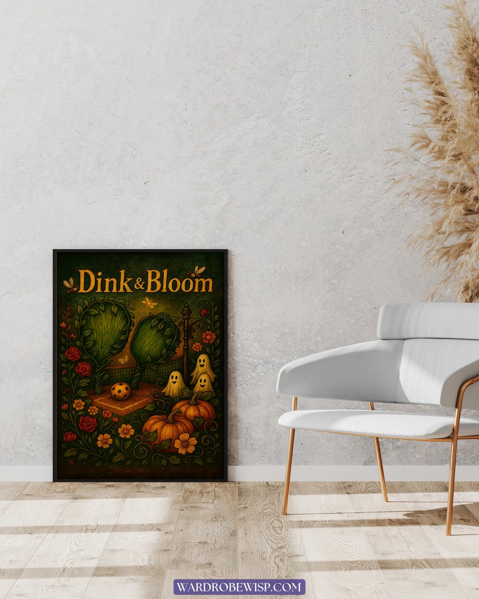 Dink & Bloom Pickleball canvas