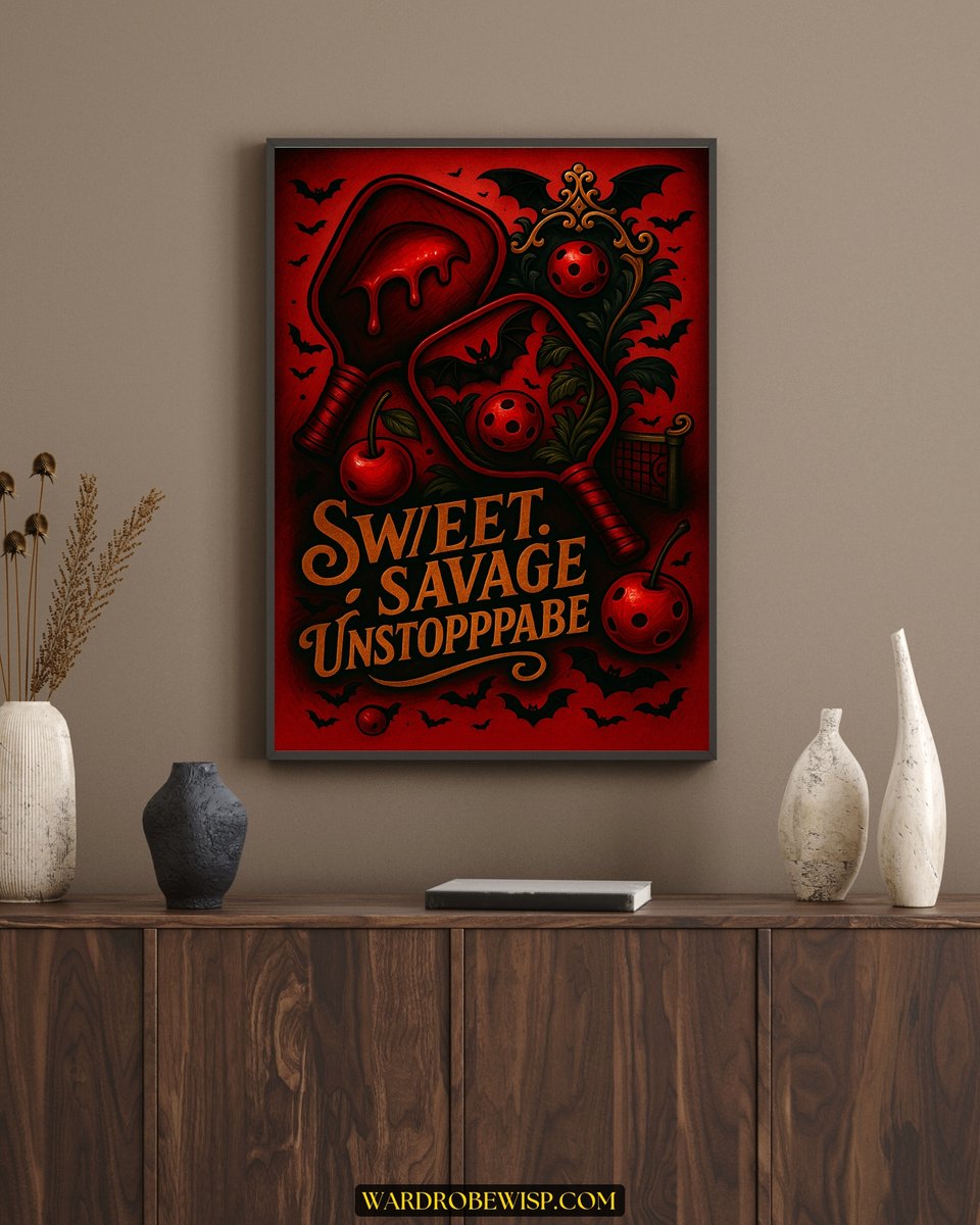 Halloween Sweet Savage Pickleball canvas