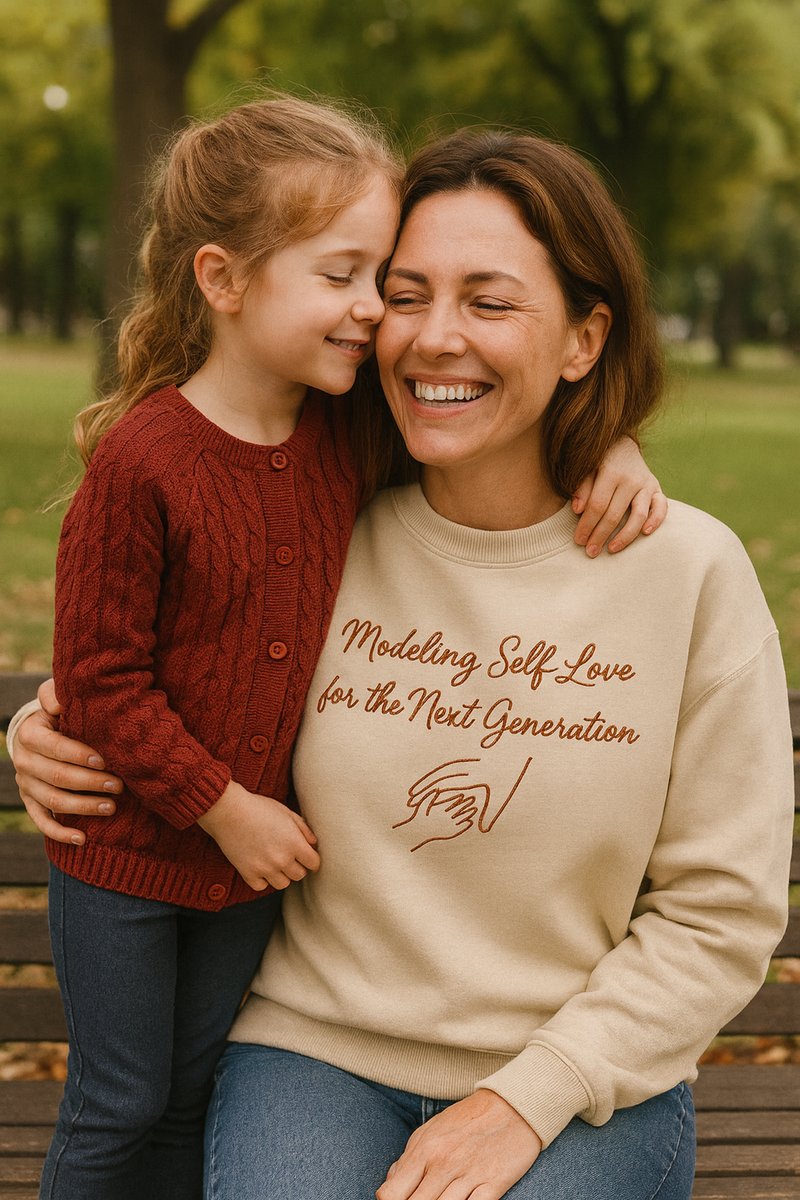 Modeling Self-Love for the Next Generation sweatshirt