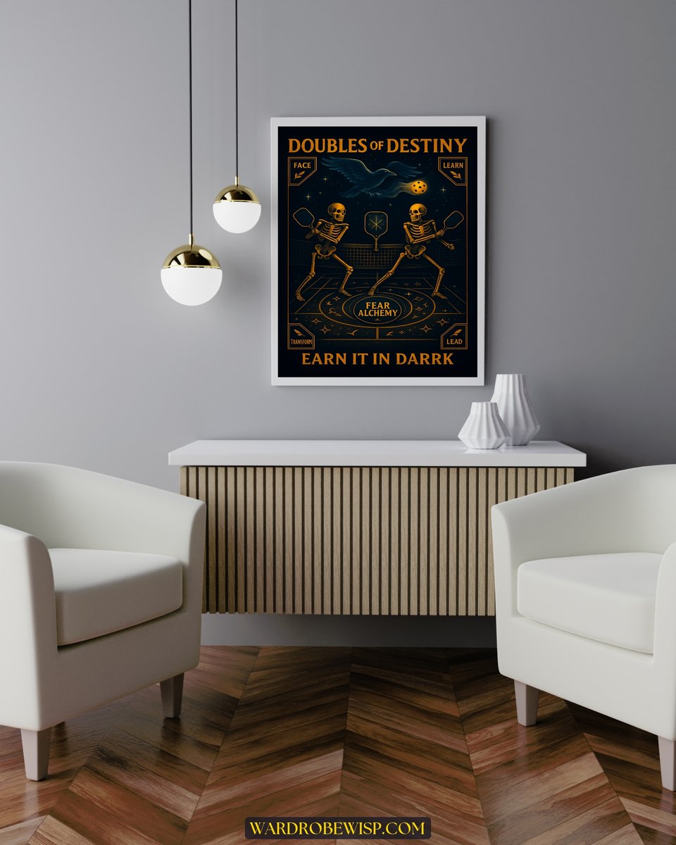 Pickleball Skeletons Decor canvas