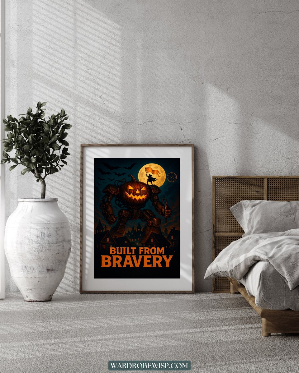 Pumpkin Mech Art canvas