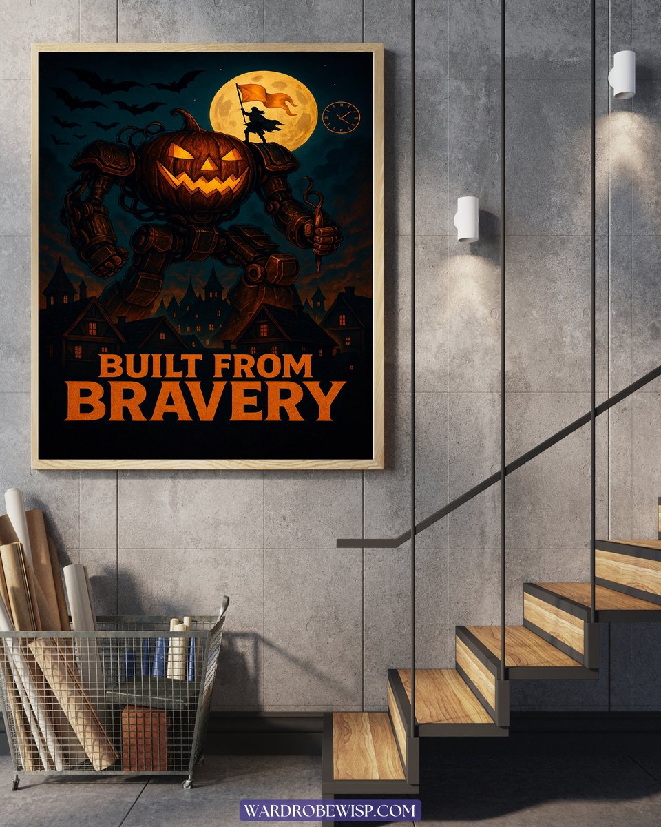 Pumpkin Mech Art canvas