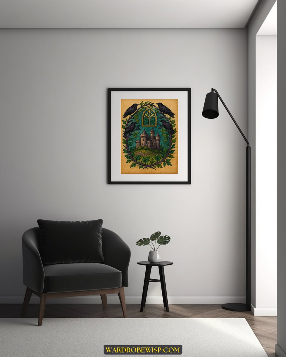 Raven Castle Canvas canvas