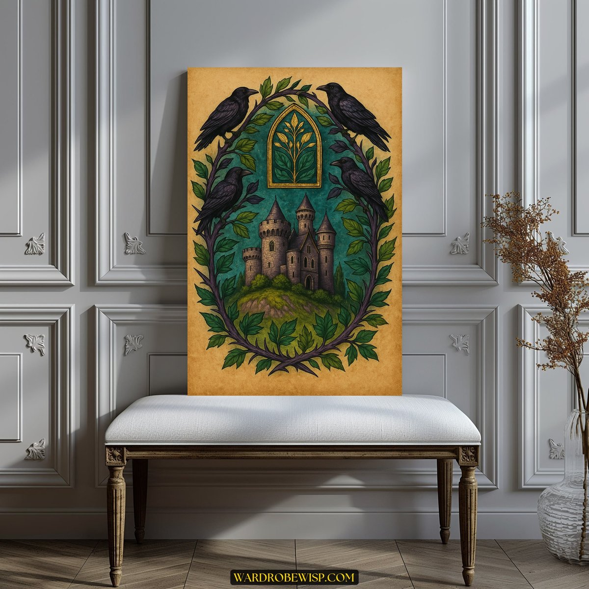 Raven Castle Canvas canvas