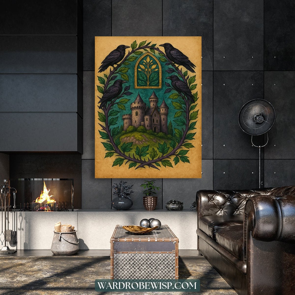 Raven Castle Canvas canvas