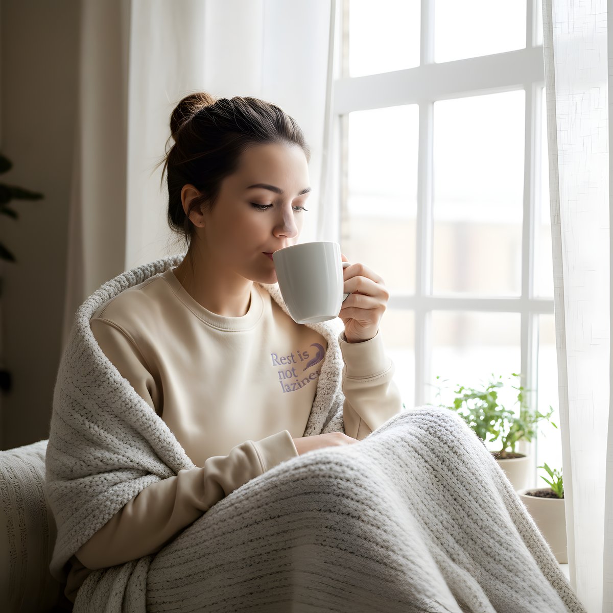 Rest is not laziness sweatshirt