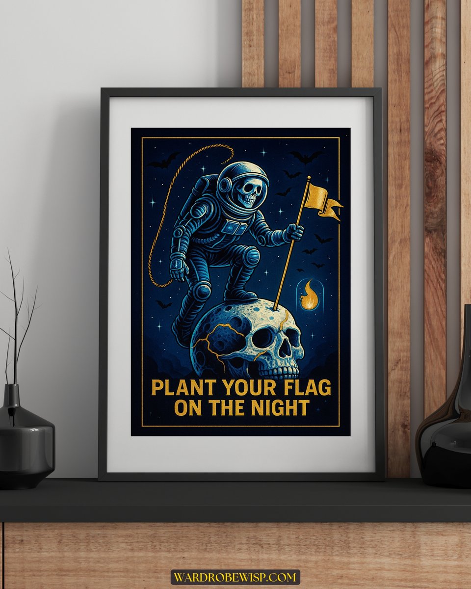 Skeleton Astronaut Art canvas