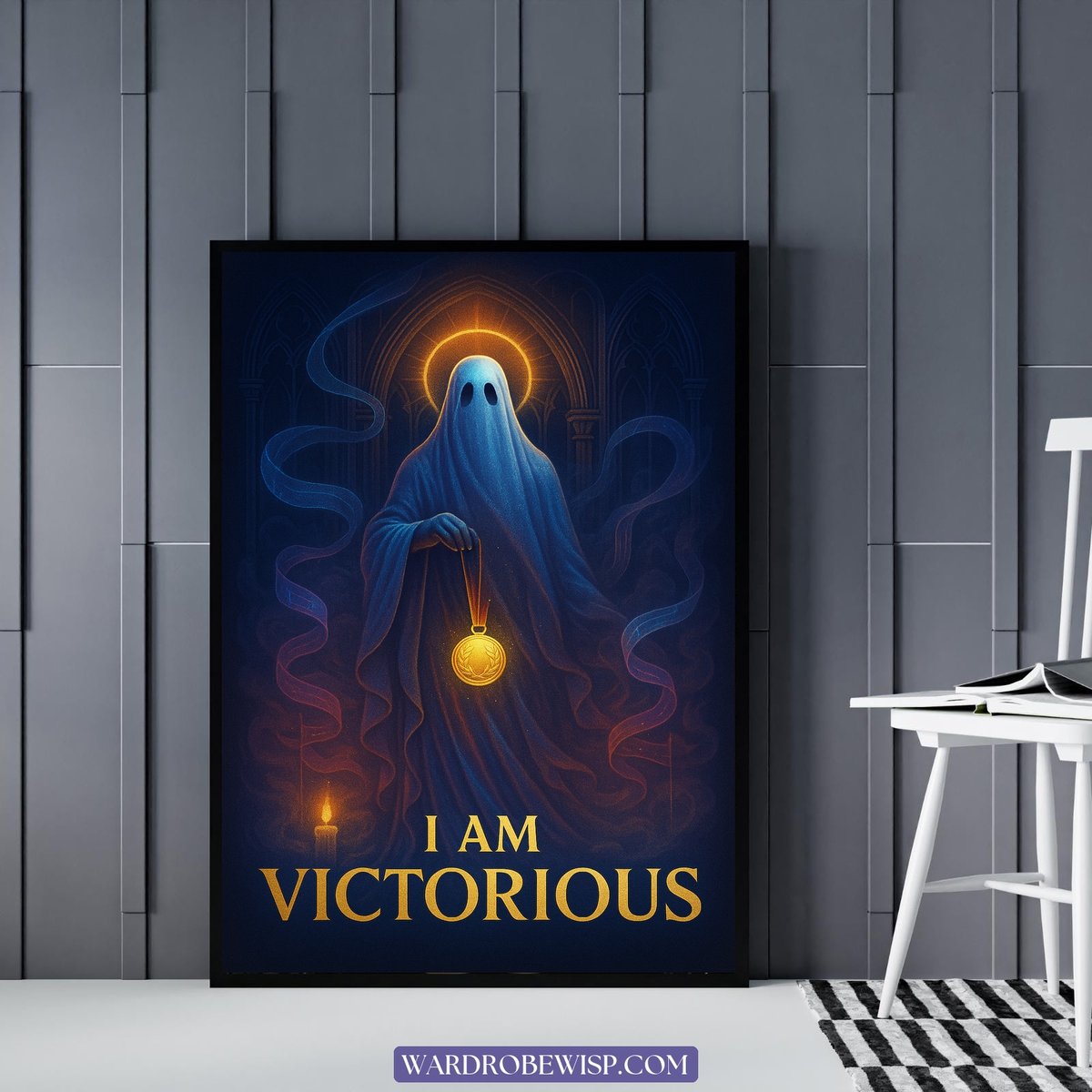Victorious Ghost Wall Art canvas