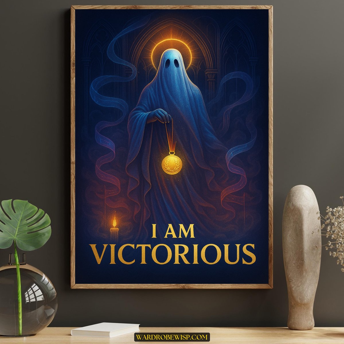 Victorious Ghost Wall Art canvas