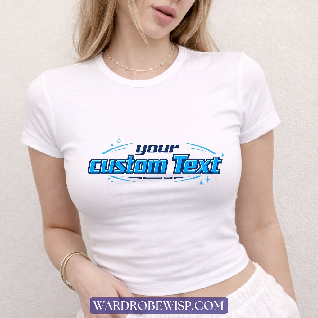 Comfort Colors Real Person Mockup Custom Shirt Y2K Baby Tee Gift Her baby tee