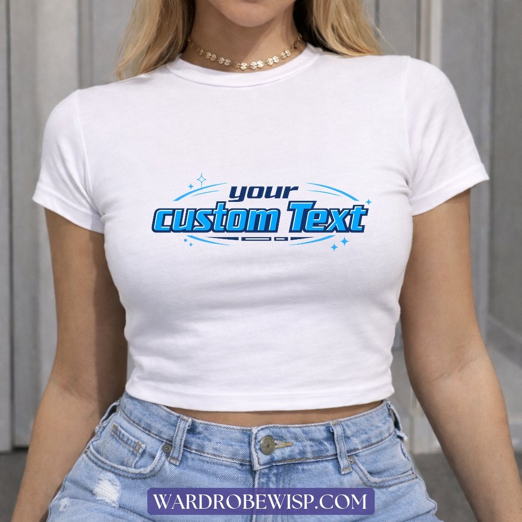 Comfort Colors Real Person Mockup Custom Shirt Y2K Baby Tee Gift Her baby tee