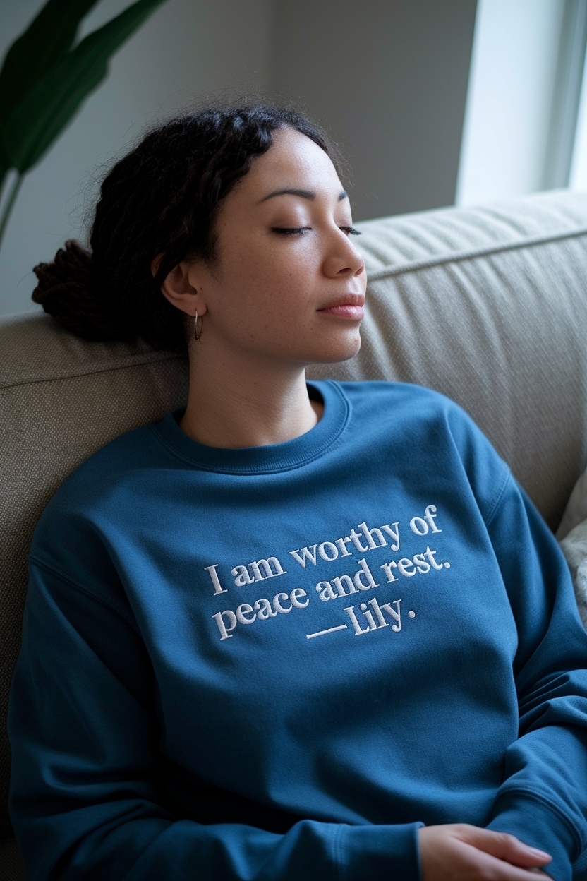 ## Embracing Peace and Rest: The I Am Worthy of Peace Lily