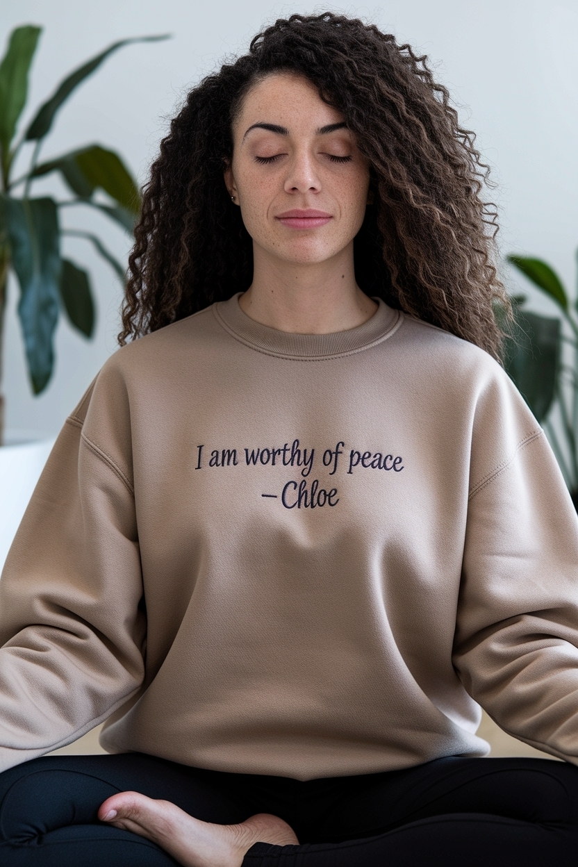 I Am Worthy of Peace Chloe: Embracing Self-Love outfit idea