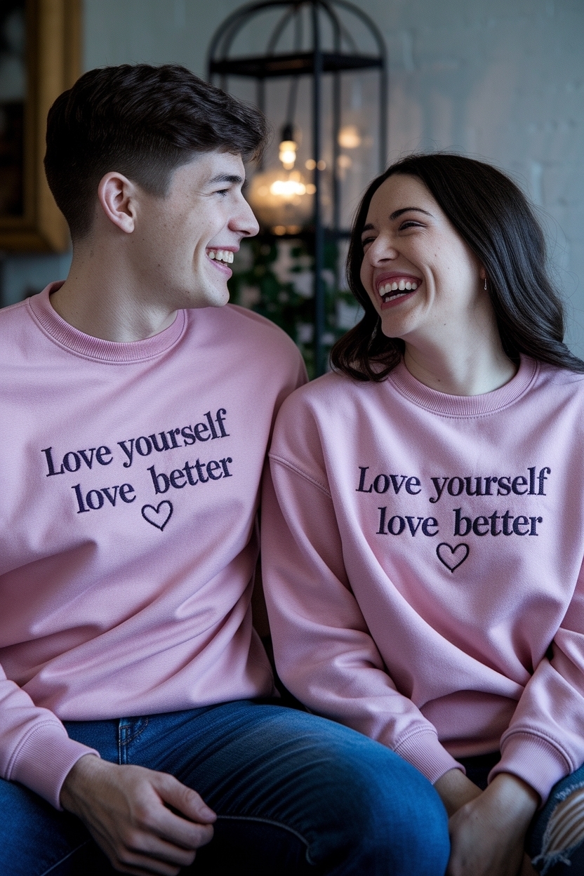 Love Yourself Love Better Crewneck: Wear Your Heart outfit idea