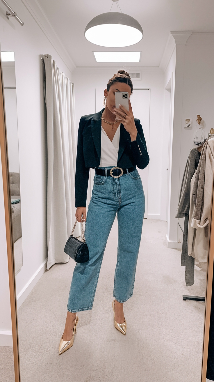 Chic Metallic Pumps Outfit to Elevate Your Evening Wear outfit idea