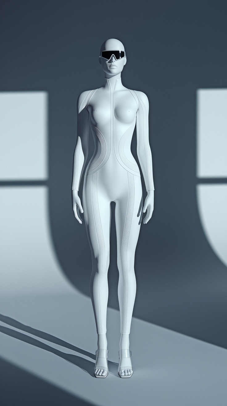 Embracing Minimalist Futuristic Fashion for Everyday Wear outfit idea