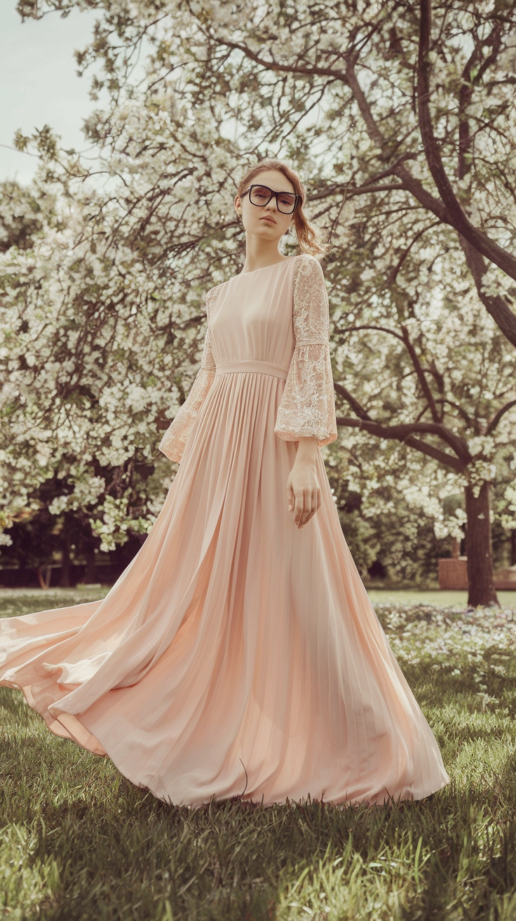 Stylish Modest Maxi Dresses for Effortless Elegance outfit idea