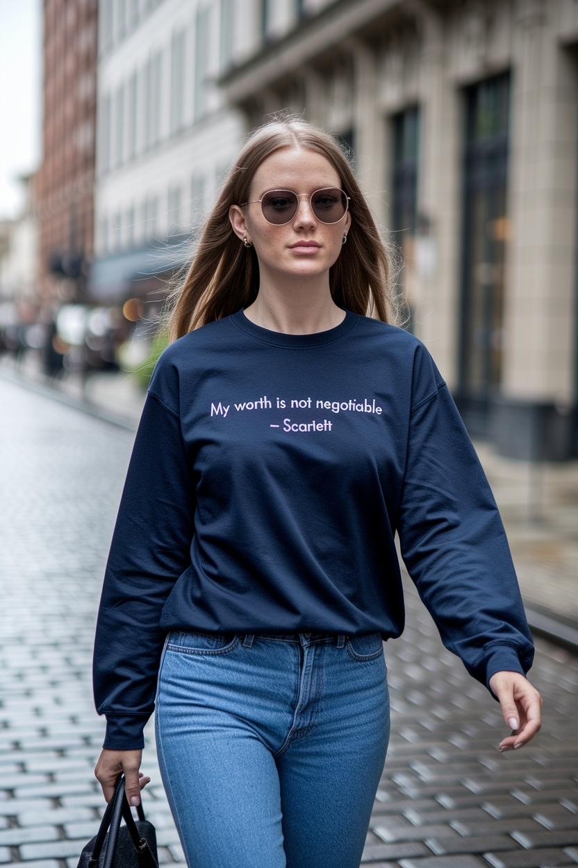 My Worth is Not Negotiable Scarlett: Statements for Self-Love outfit idea