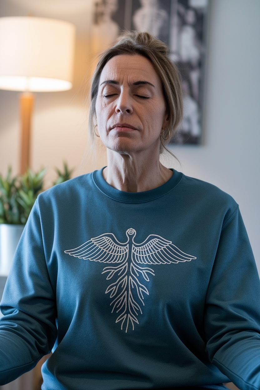 Nervous System Regulation Crewneck: Fashion Meets Wellness outfit idea