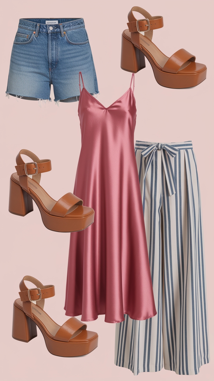 Trendy Outfits with Chunky Sandals for Summer Vibes outfit idea