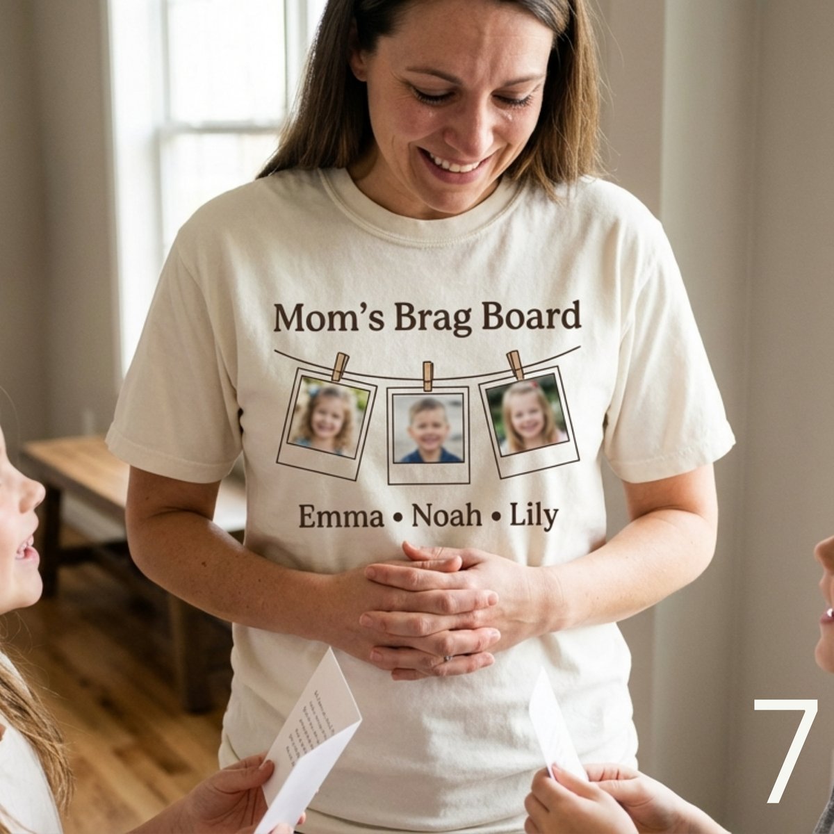 Personalized Mom Photo Collage Shirt Comfort Colors 1717, Custom Mother’s Day Gift from Daughter Son tshirt