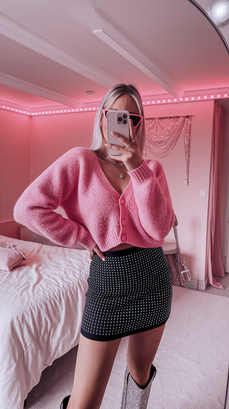 Creating Pink Y2K Outfit Aesthetic Looks outfit idea