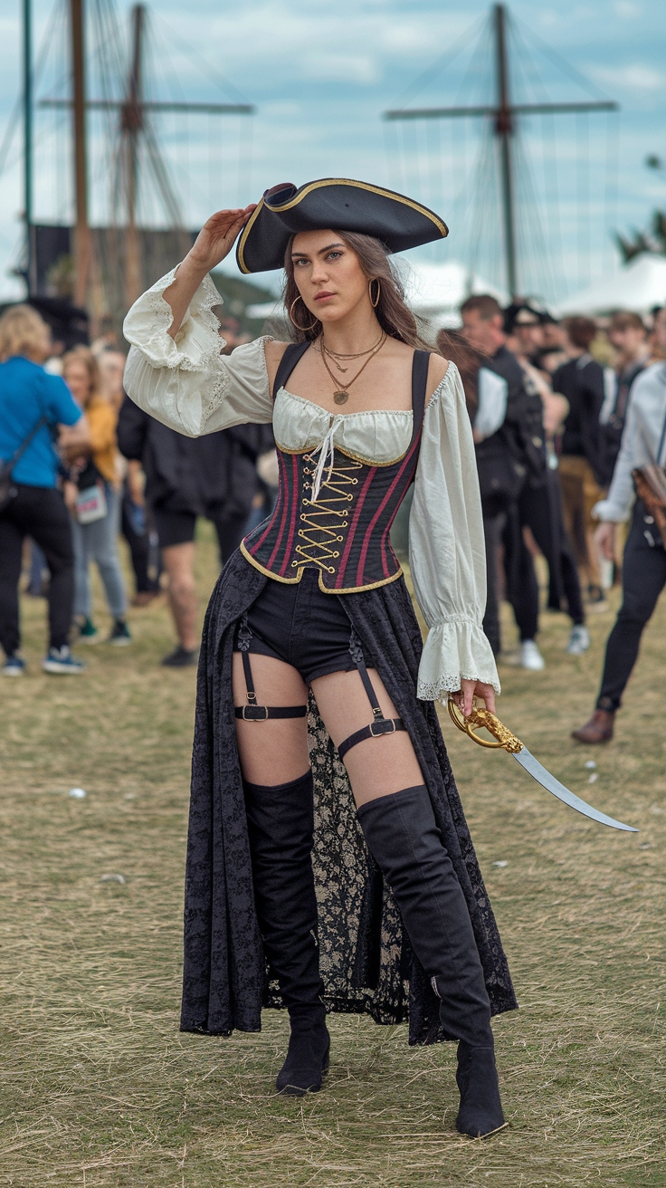 Creative Pirate Festival Outfits to Stand Out outfit idea