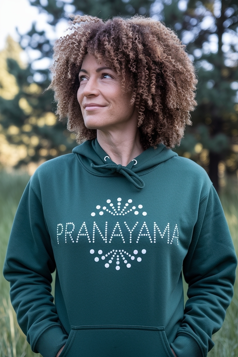 Pranayama Dots Lines Hoodie: Breathe Deeply in Fashion outfit idea