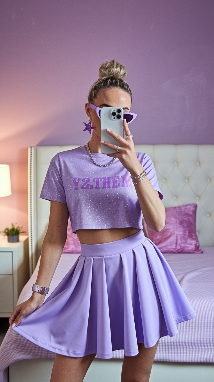 Purple Y2K Outfit Aesthetic: Nostalgic Fashion Trends outfit idea