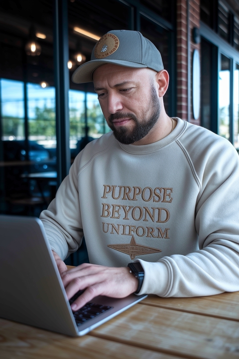 Purpose Beyond Uniform Crewneck: Fashion with Meaning outfit idea
