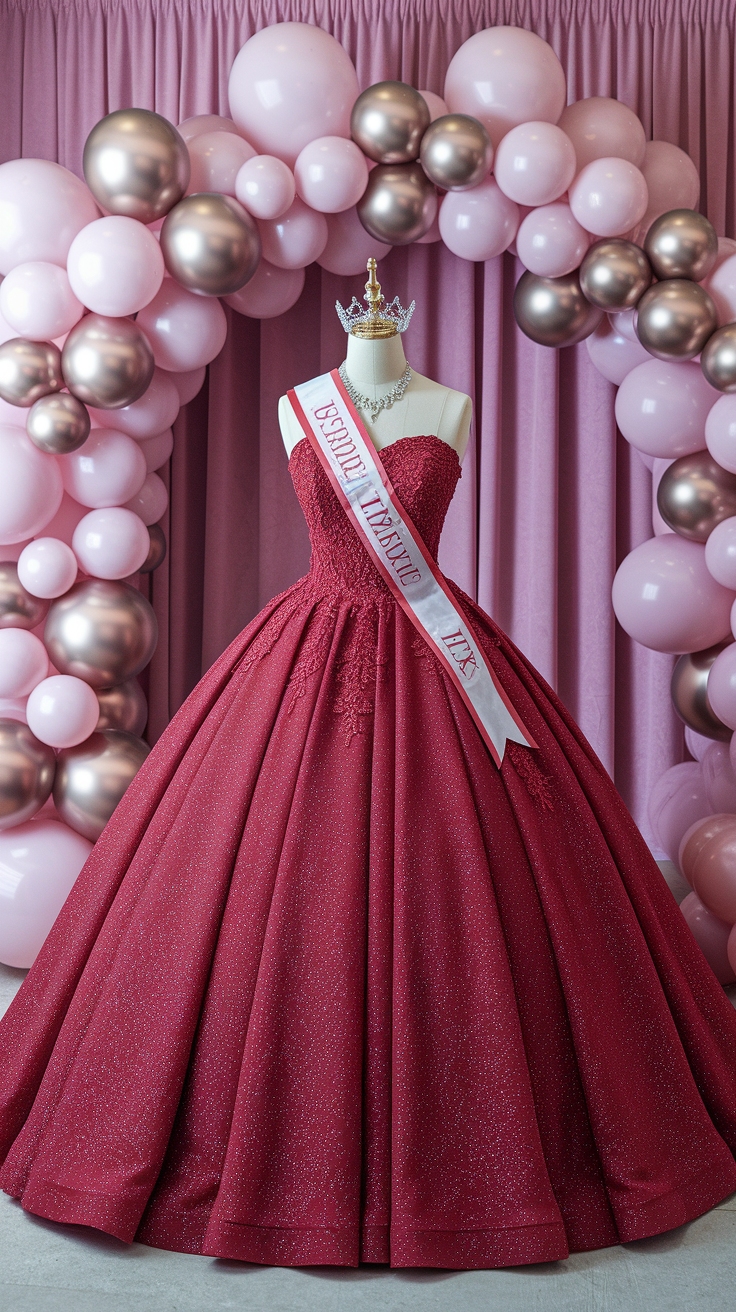 Stylish Red Dress Sweet 16 Celebration Ideas outfit idea