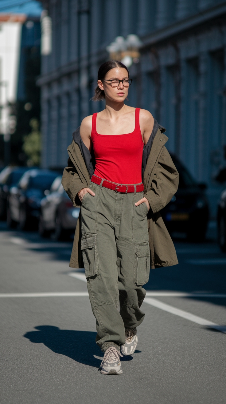 Summer Ready: Perfect Red Singlet Outfit Ideas outfit idea