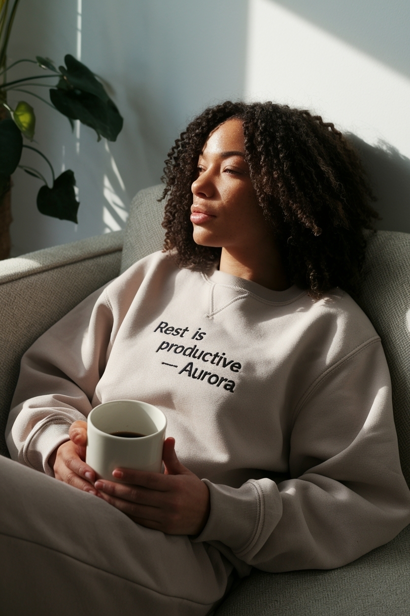 Rest Is Productive Aurora: Redefining Productivity outfit idea