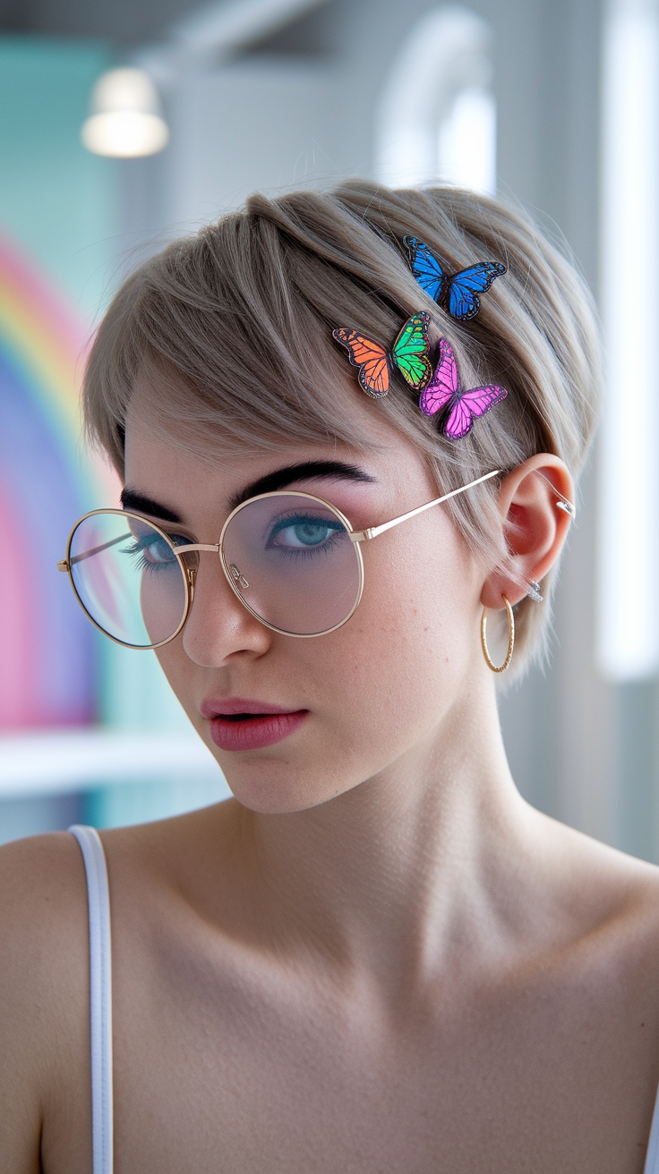 Short Hair Butterfly Clips: The Perfect Accessory outfit idea