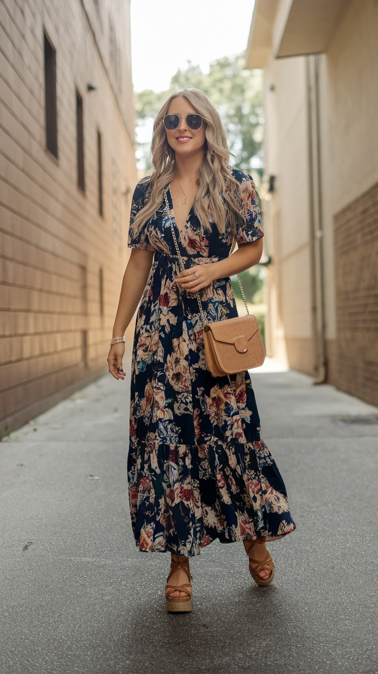 Versatile Short Sleeve Maxi Dresses for Effortless Style outfit idea