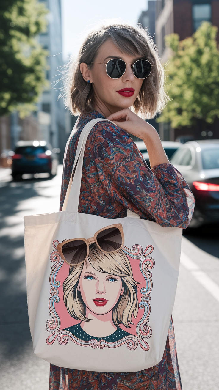Taylor Swift Tote Bag Design: Channel Your Inner Superstar outfit idea