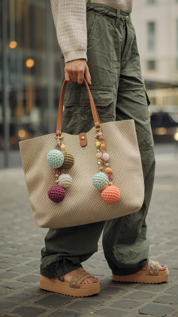 Tote Bag Charms: Add Personality to Your Favorite Bag outfit idea