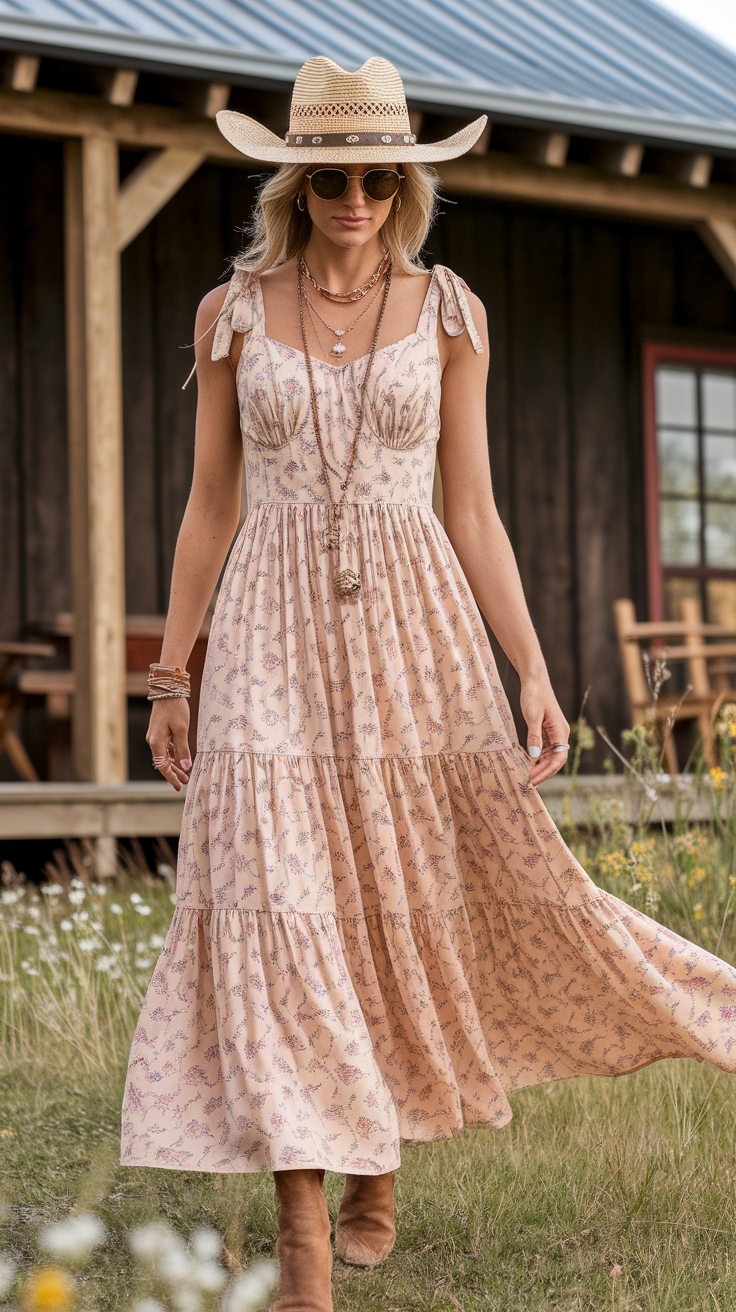 Western Maxi Dresses for Women: Embrace the Rustic Charm outfit idea