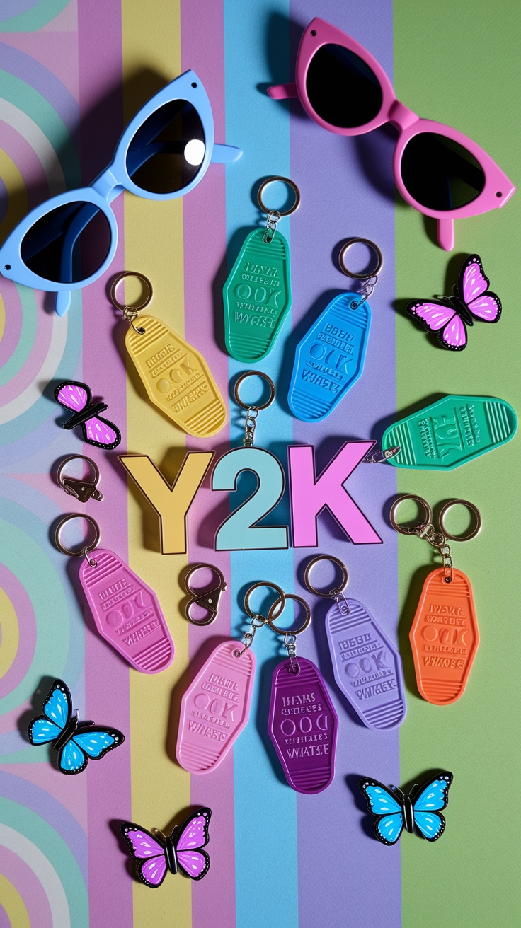 Unique Y2K Keychain Designs for Personal Flair outfit idea