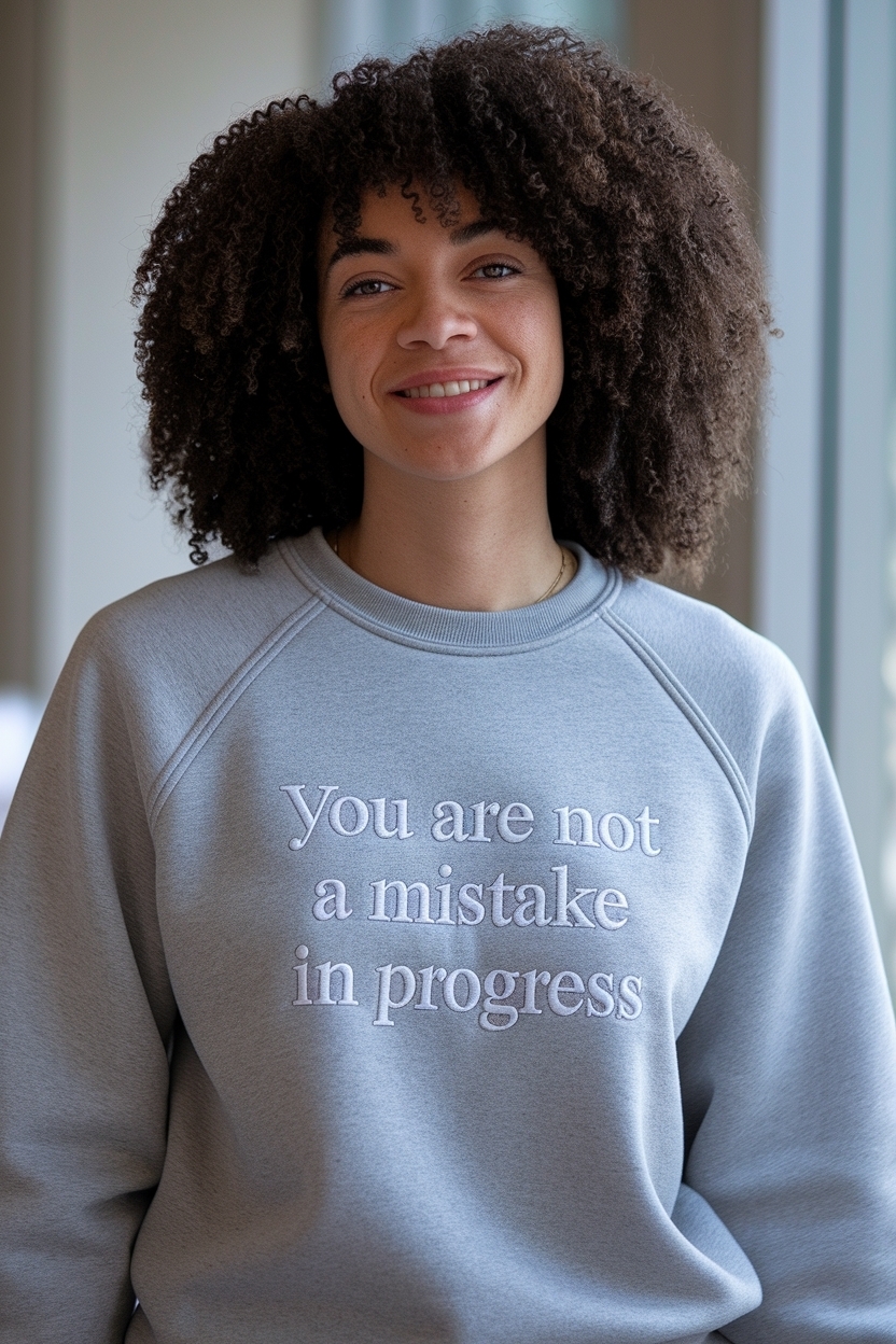 You Are Not a Mistake in Progress: Celebrate Your Journey outfit idea
